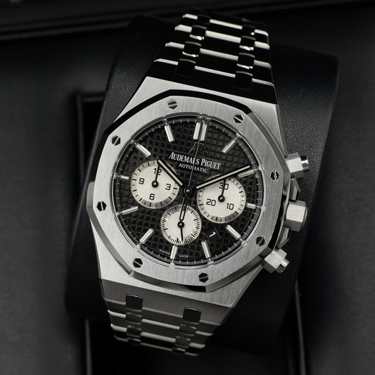 Audemars Piguet Royal Oak Chronograph Black Dial 26331ST - Full Set (2021)