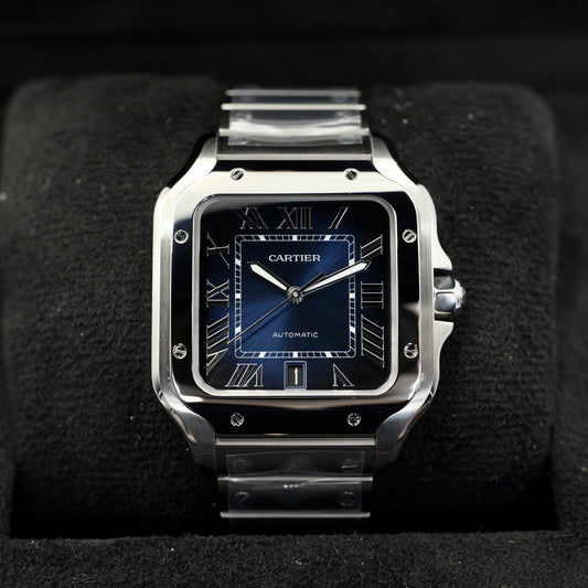 Cartier Santos De Cartier Blue Dial WSSA0030 - Full Set (2024)