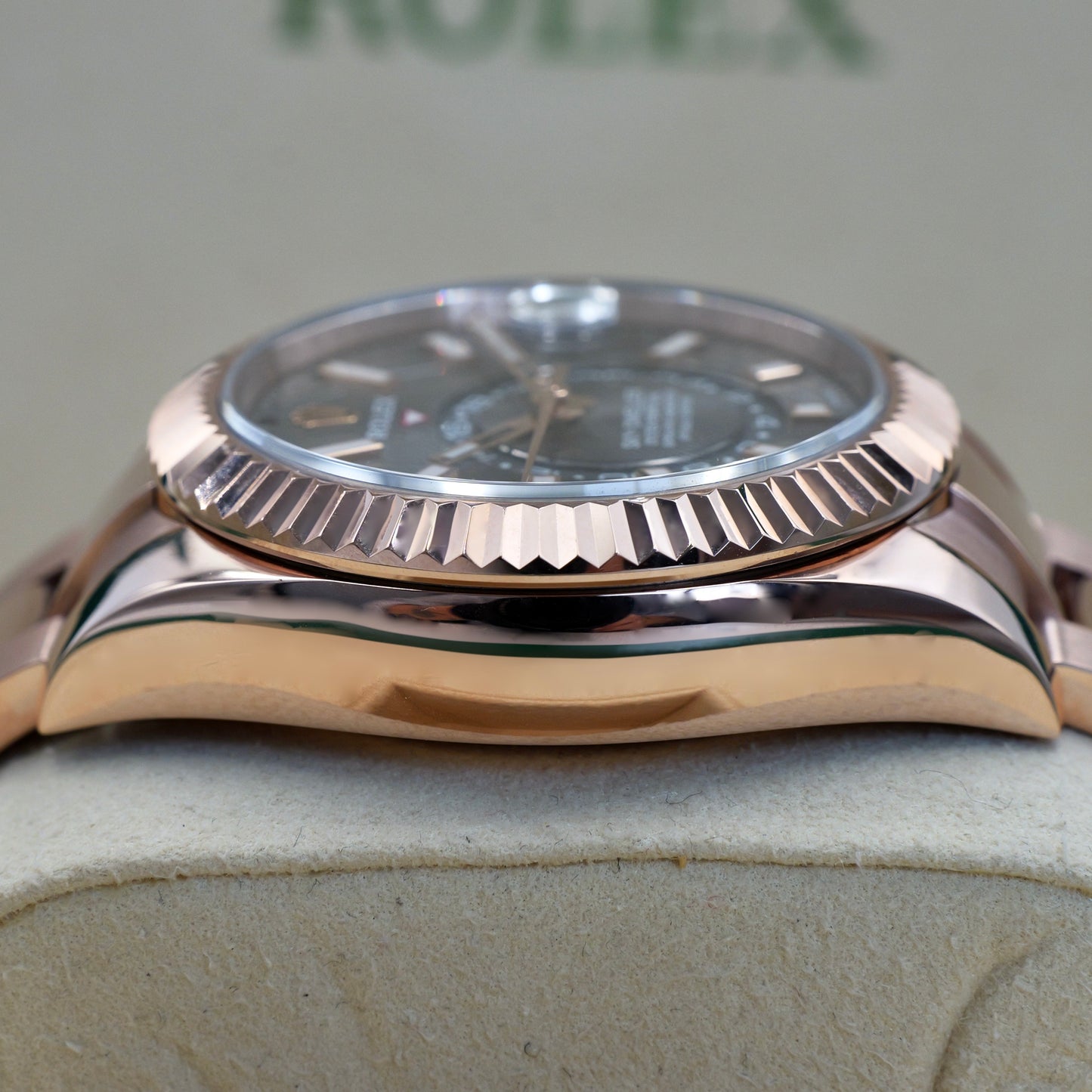 Rolex Sky-Dweller Rose Gold Rhodium Dial 326935 - Full Set (2021)