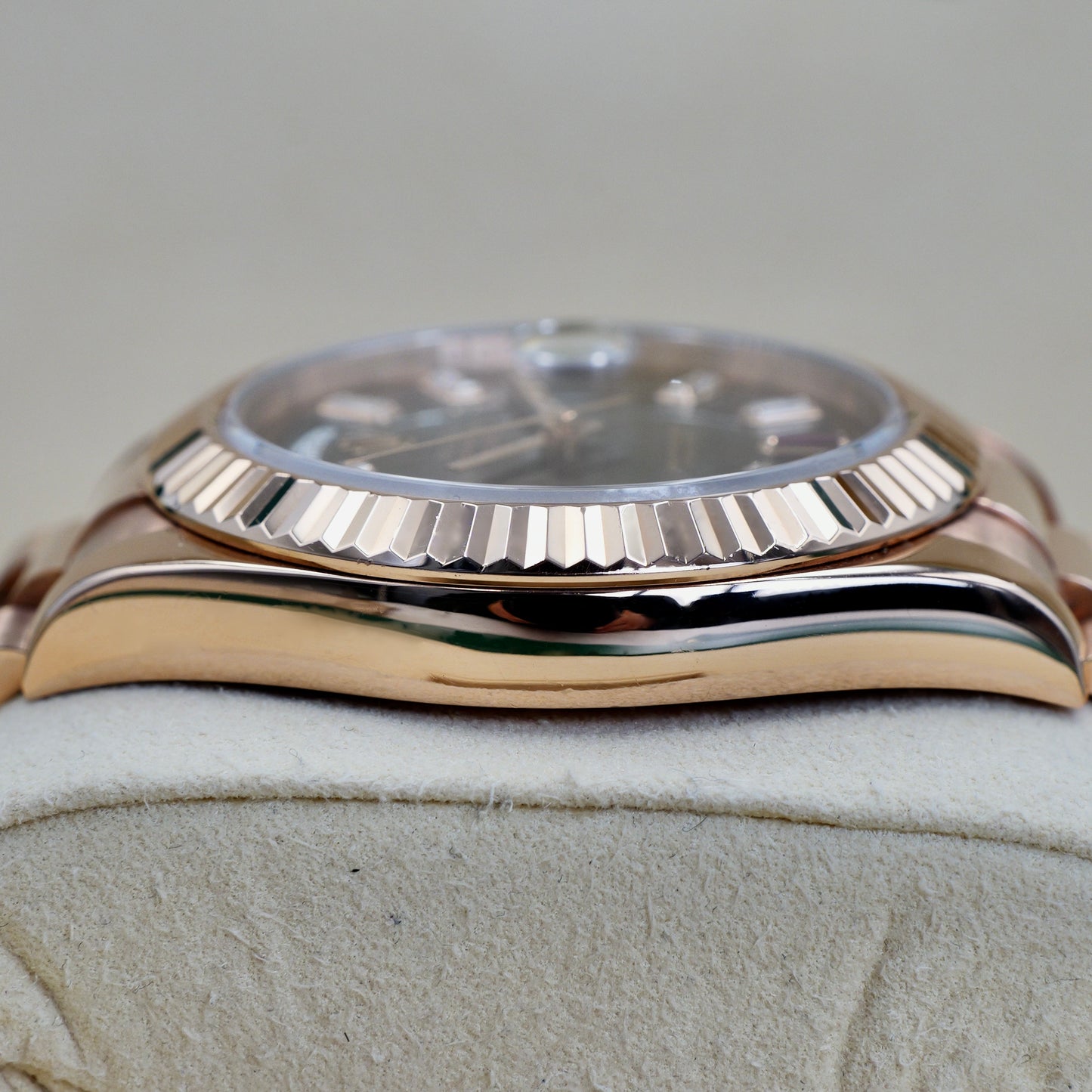 Rolex Day-Date II Ruby Dial 218235 - Full Set (2015)