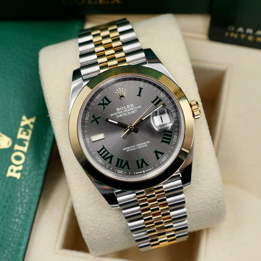 Rolex Datejust 41 Wimbledon Smooth Jubilee 126303 - Full Set (2021)