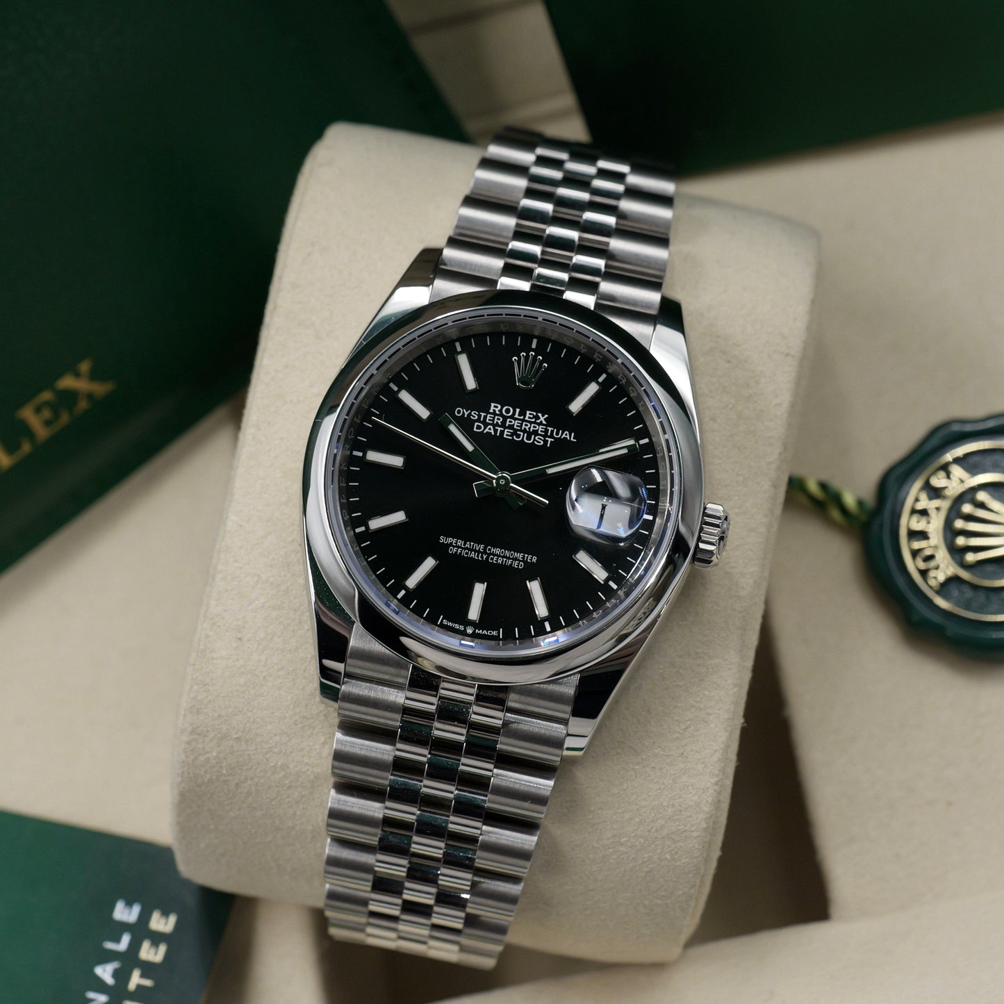 Rolex Datejust 36 Black Dial 126200 - Full Set (2025)