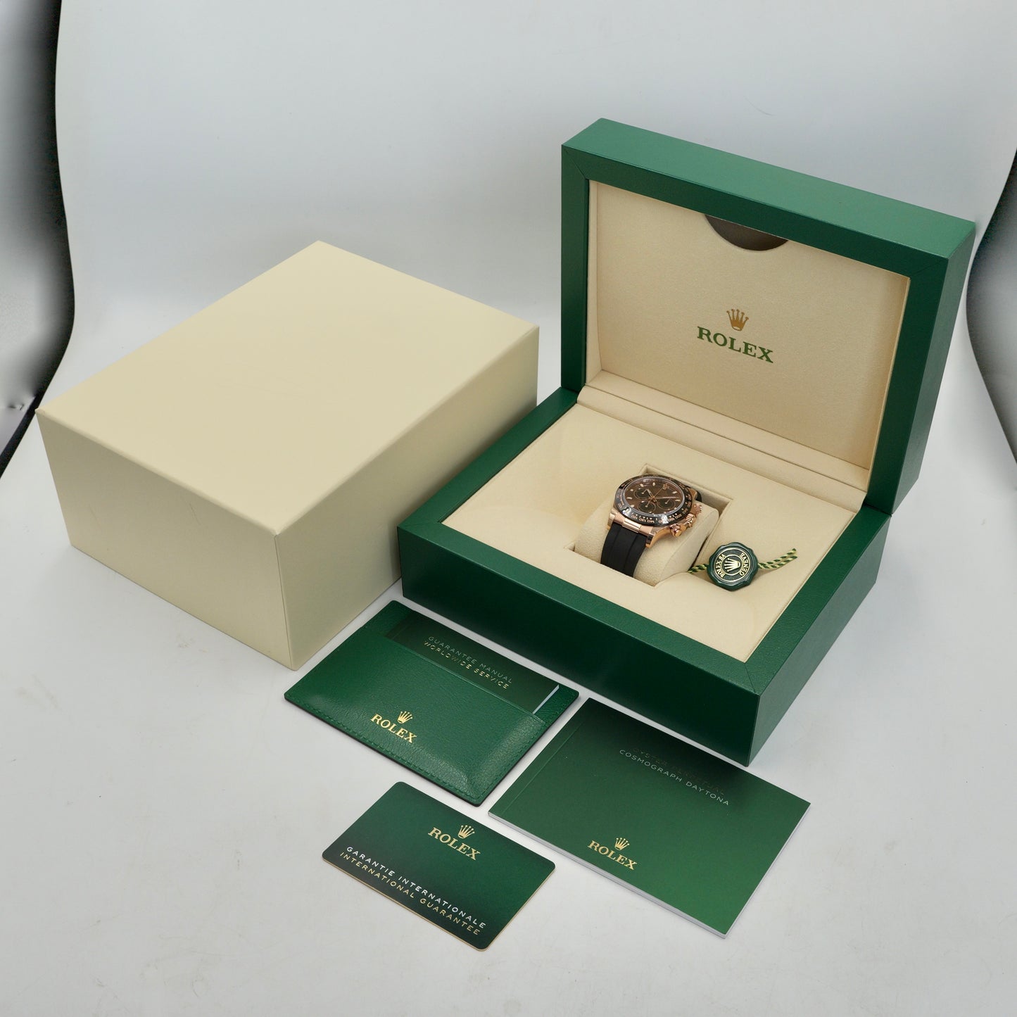 Rolex Daytona Chocolate Dial Oysterflex 116515LN - Full Set (2023)