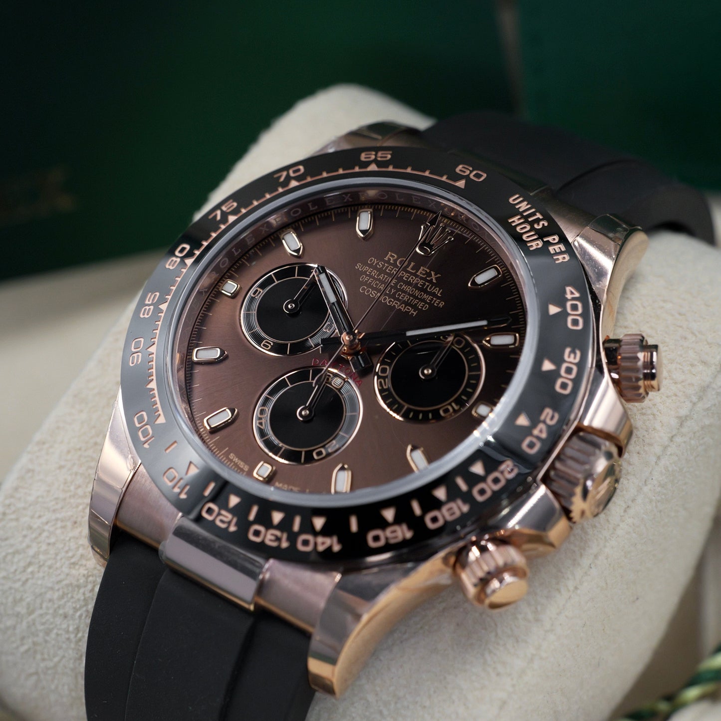 Rolex Daytona Chocolate Dial Oysterflex 116515LN - Full Set (2023)