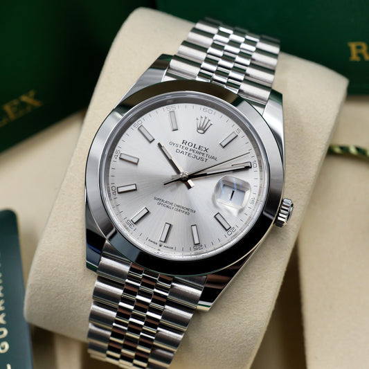 Rolex Datejust 41 Silver Dial 126300 - Full Set (2025)