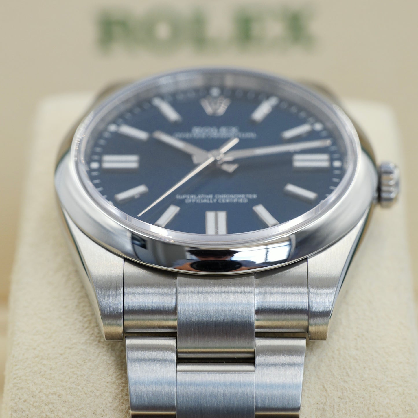 Rolex Oyster Perpetual 41 Blue Sunburst Dial 124300 - Full Set (2025)