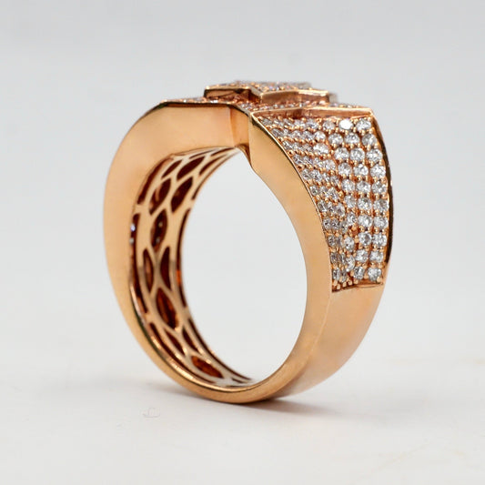 Pinky Ring  - Star Shaped - Rose Gold