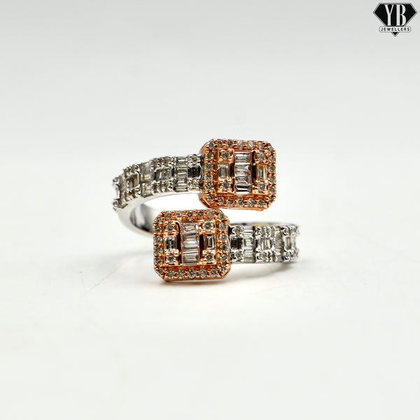 Spaghetti Pinky Ring - Natural Diamonds 