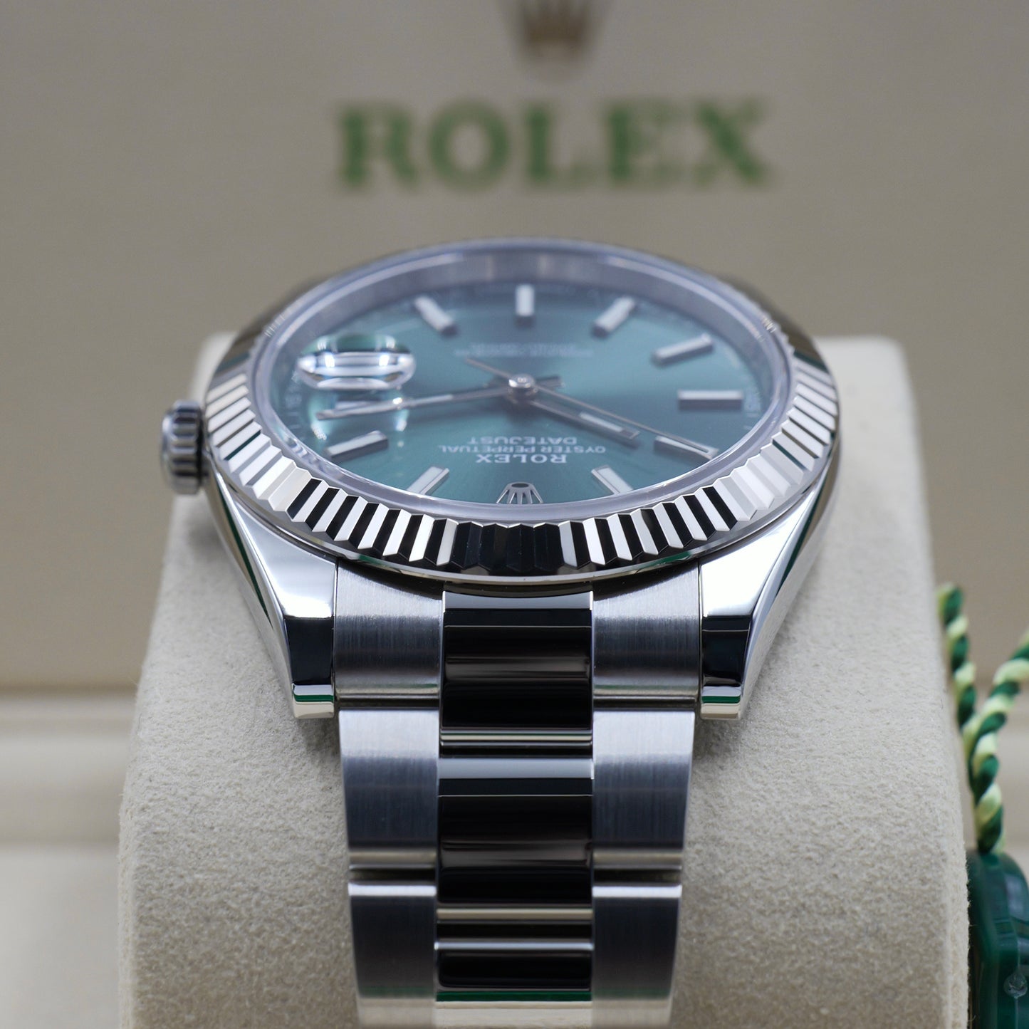 Rolex Datejust 41 Mint Green 126334 - Full Set (2024)
