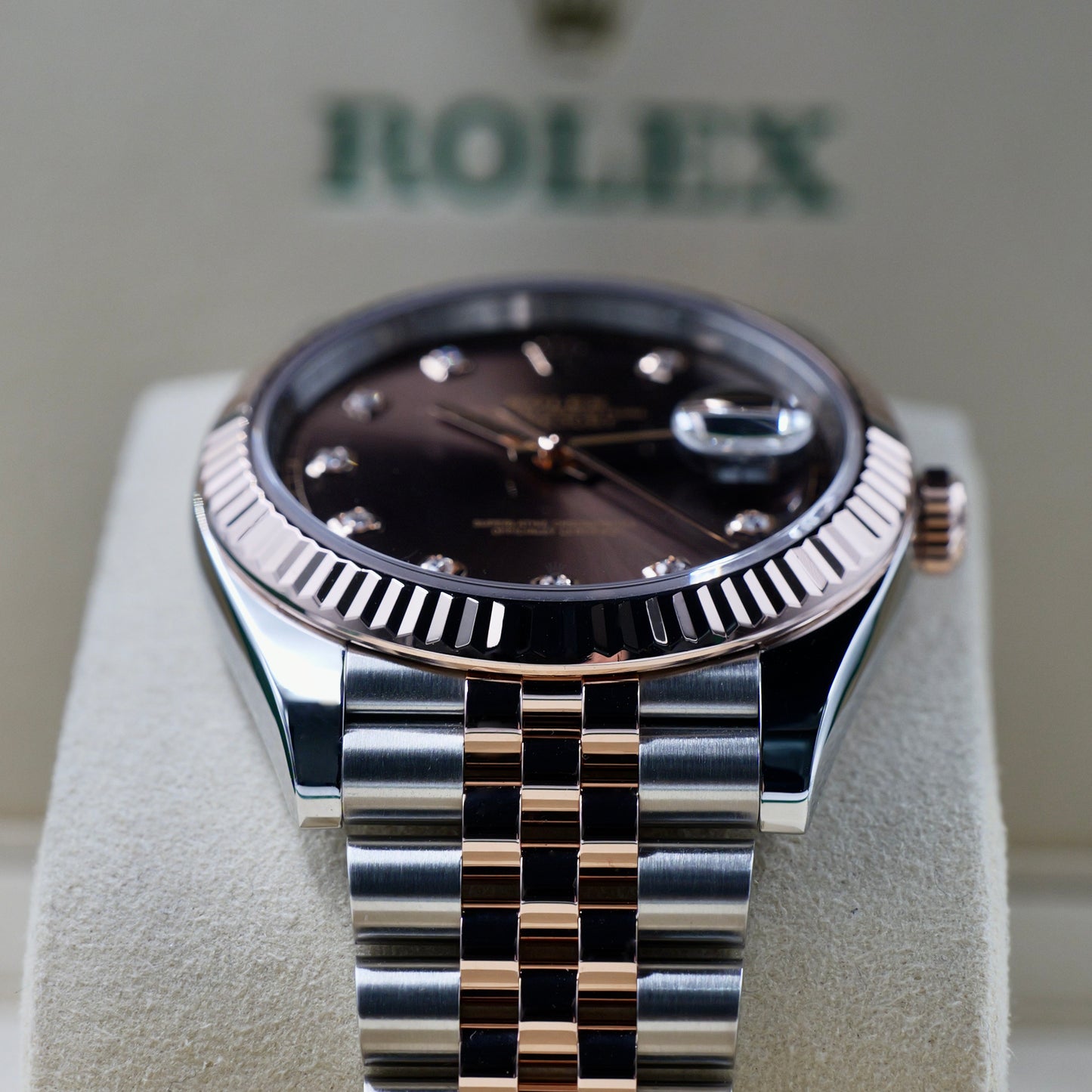 Rolex Datejust 41 Chocolate Diamond 126331 - Full Set (2023)