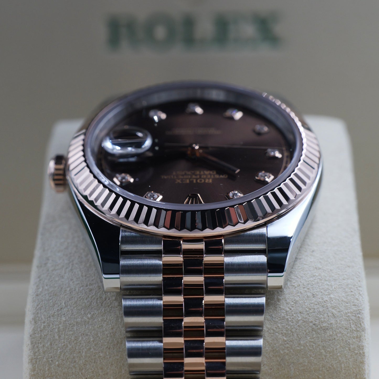 Rolex Datejust 41 Chocolate Diamond 126331 - Full Set (2023)