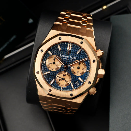 Audemars Piguet Royal Oak Chronograph Blue Dial 26239OR Full Set 2020