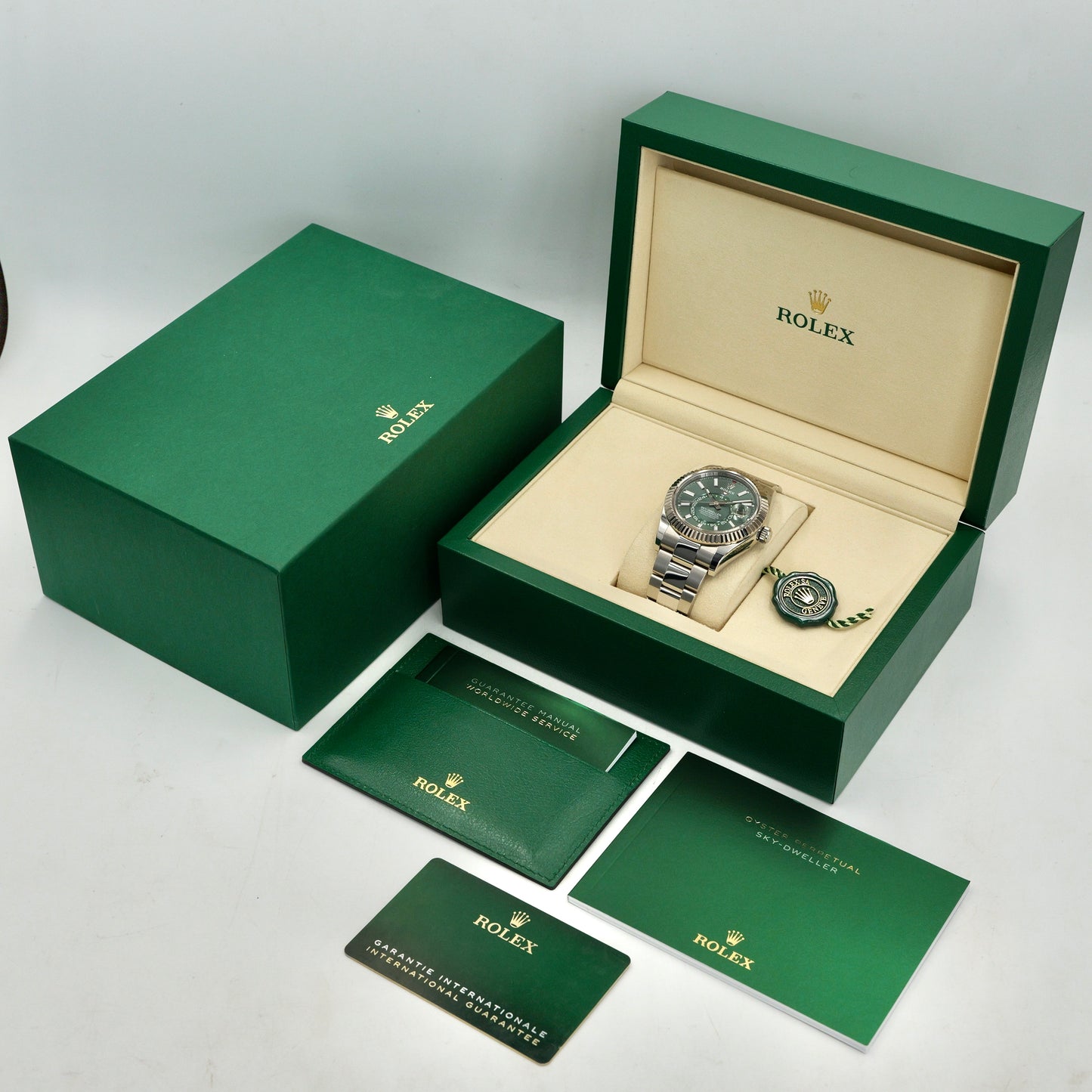 Rolex Sky-Dweller Green Dial Oyster Bracelet 336934 - Full Set (2026)