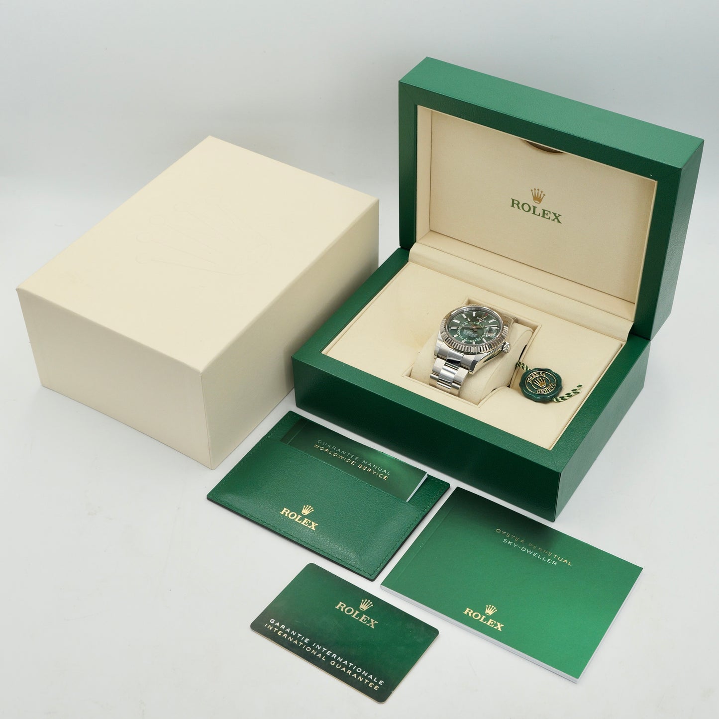 Rolex Sky-Dweller Green Dial Oyster 336934 - Full Set (2024)