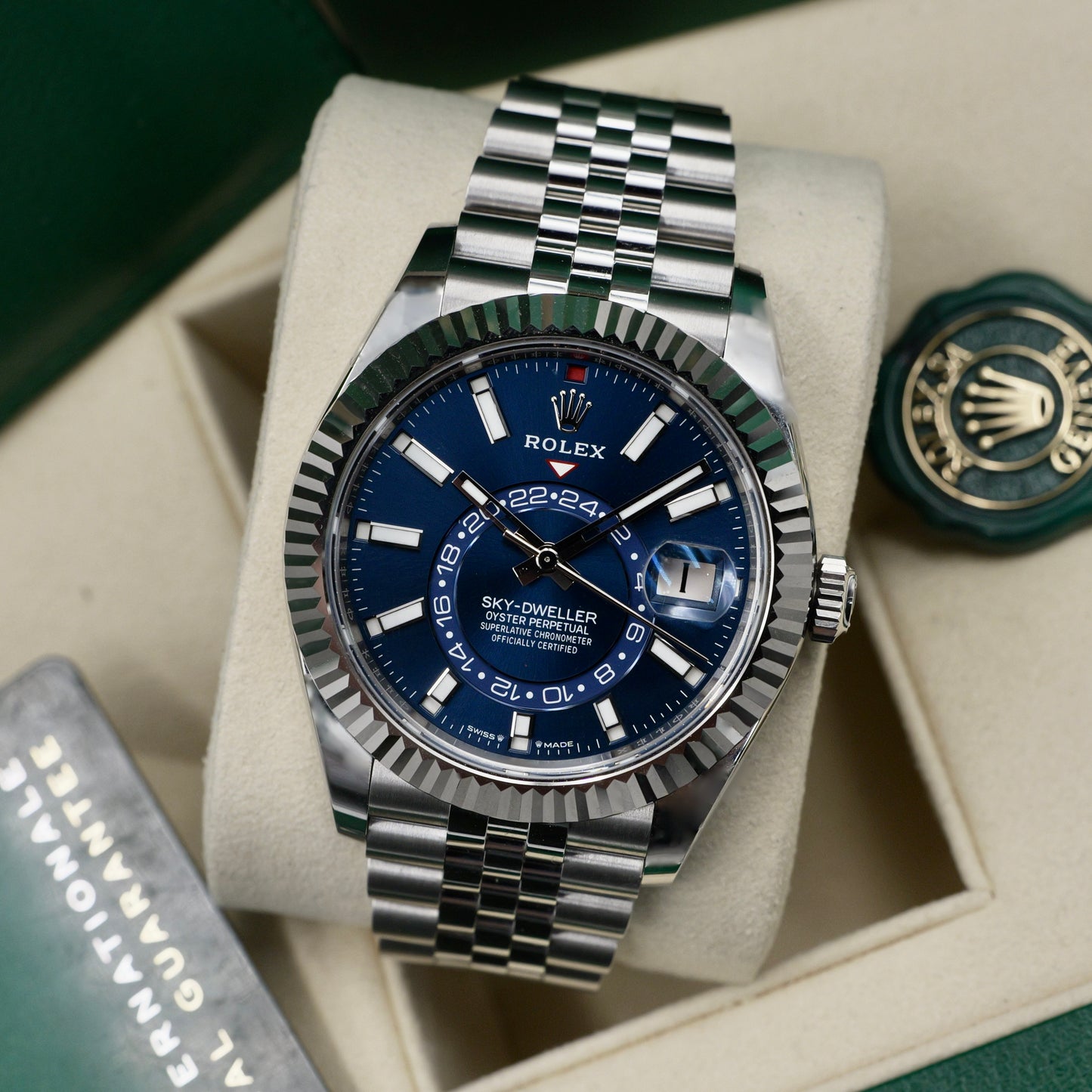 Rolex Sky-Dweller Blue Dial Jubilee Bracelet 336934 - Full Set (2026)