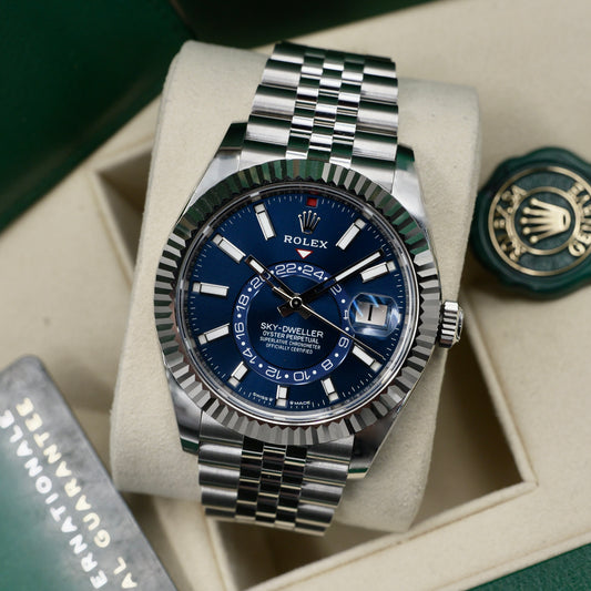 Rolex Sky-Dweller Blue Dial Jubilee Bracelet 336934 - Full Set (2026)