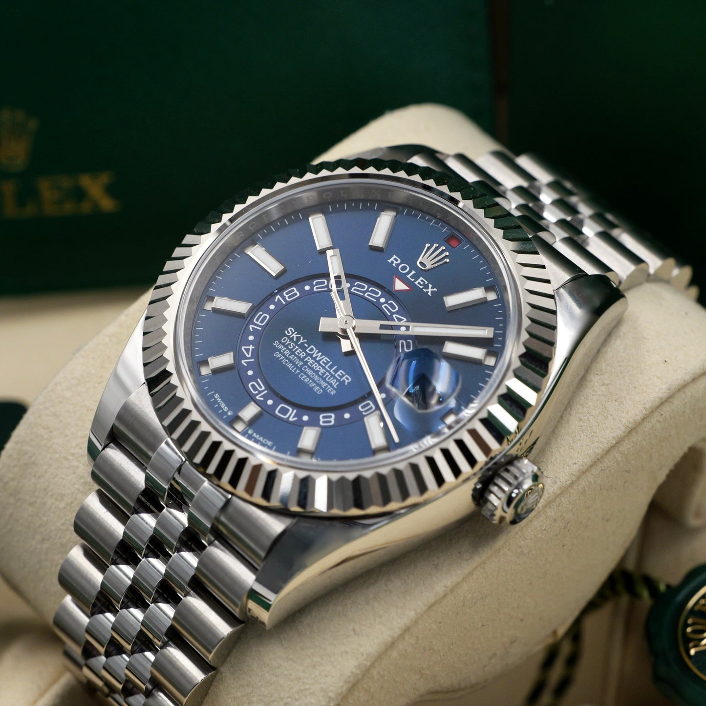Rolex Sky-Dweller Blue Dial Jubilee Bracelet 336934 - Full Set (2026)