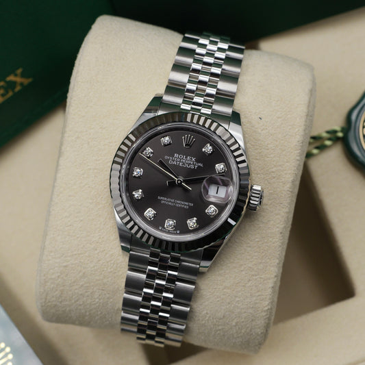 Rolex Lady-Datejust Rhodium Diamond Dial 279174 Full Set 2025