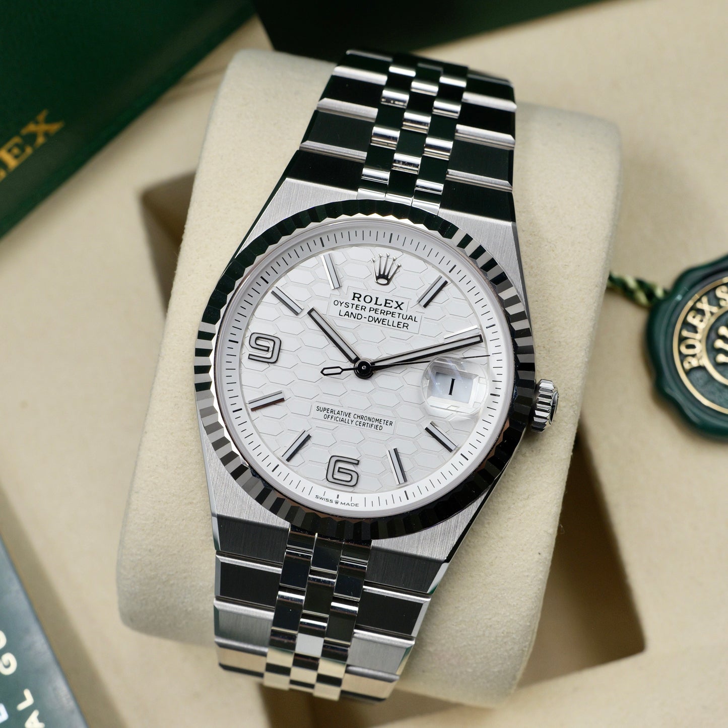 Rolex Land-Dweller White Dial 127334 - Full Set (2026)