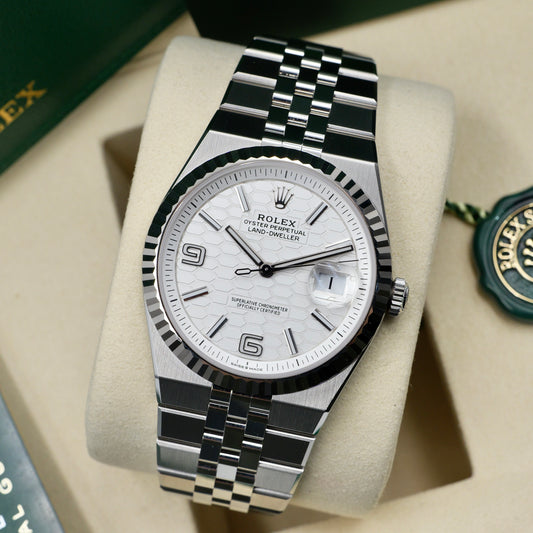 Rolex Land-Dweller White Dial 127334 - Full Set (2026)