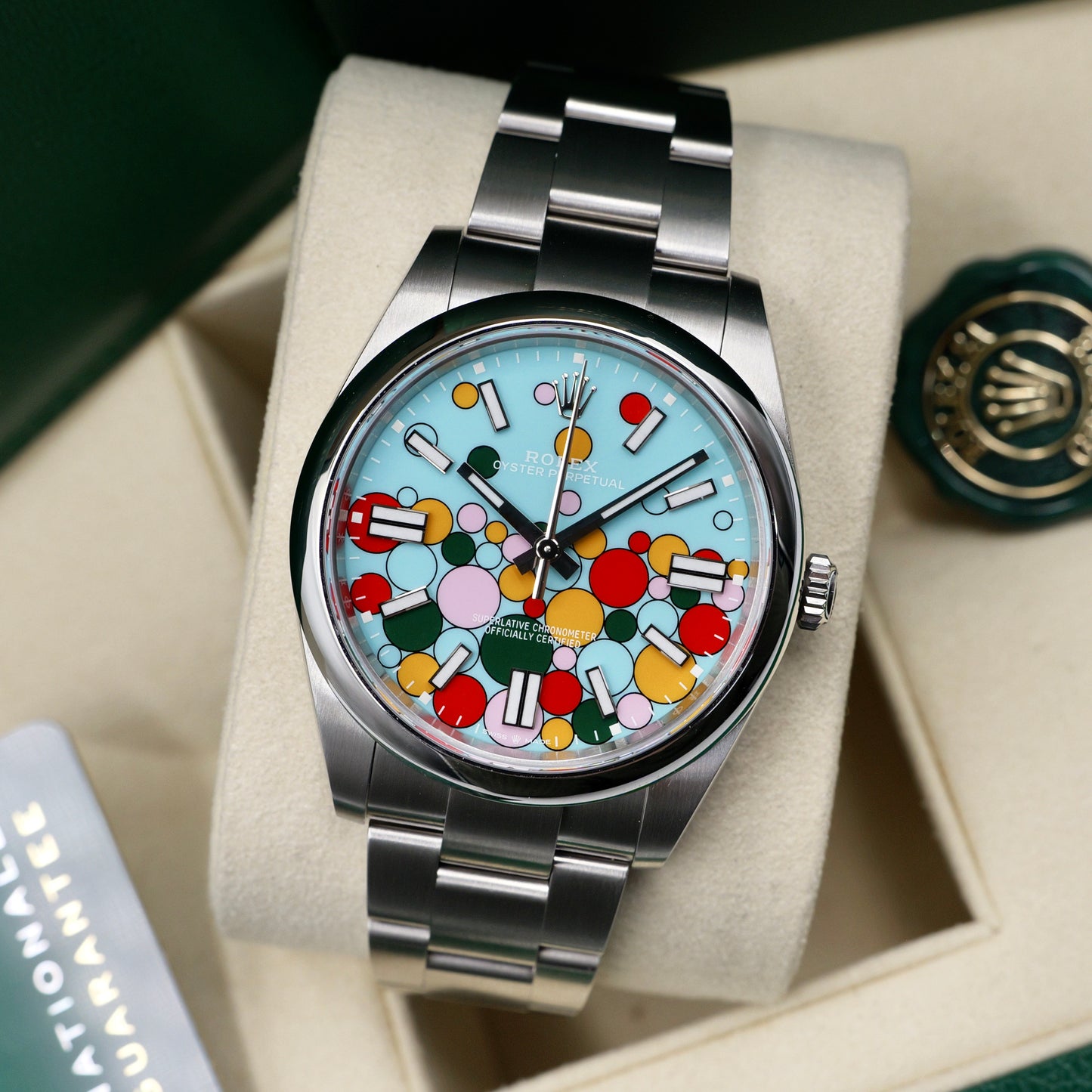 Rolex Oyster Perpetual 41 Celebration Dial 124300 - Full Set (2025)
