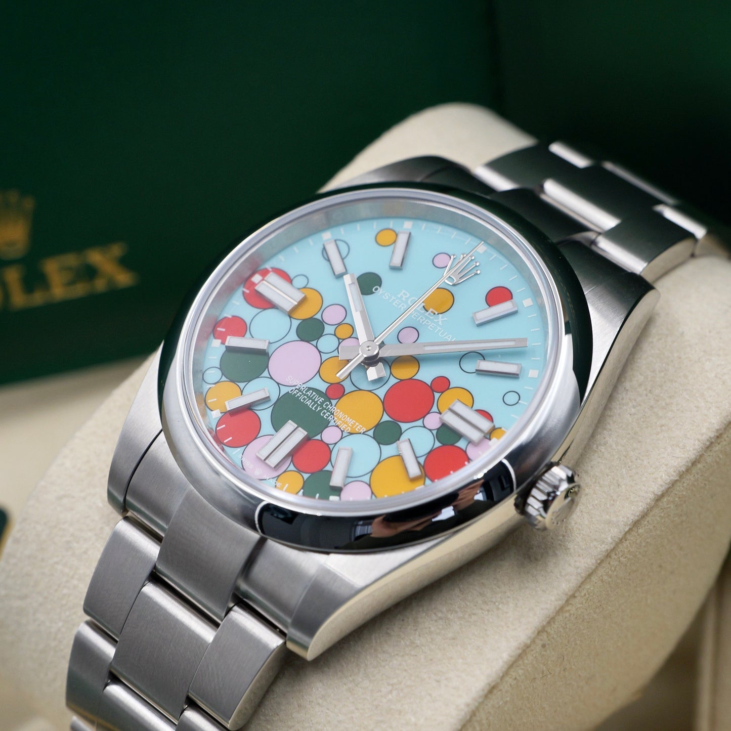 Rolex Oyster Perpetual 41 Celebration Dial 124300 - Full Set (2025)
