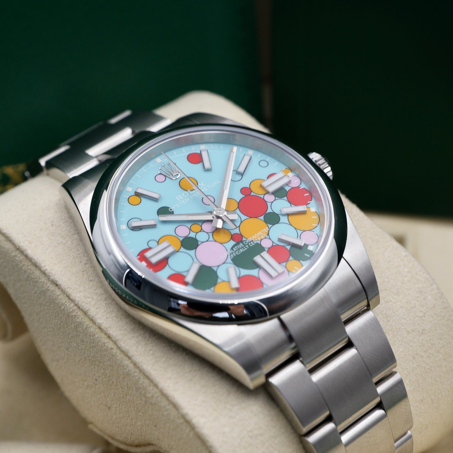 Rolex Oyster Perpetual 41 Celebration Dial 124300 - Full Set (2025)