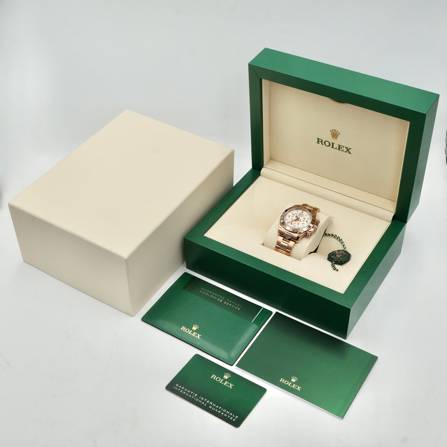 Rolex Daytona Rose Gold Ivory Dial 116505 - Full Set (2021)