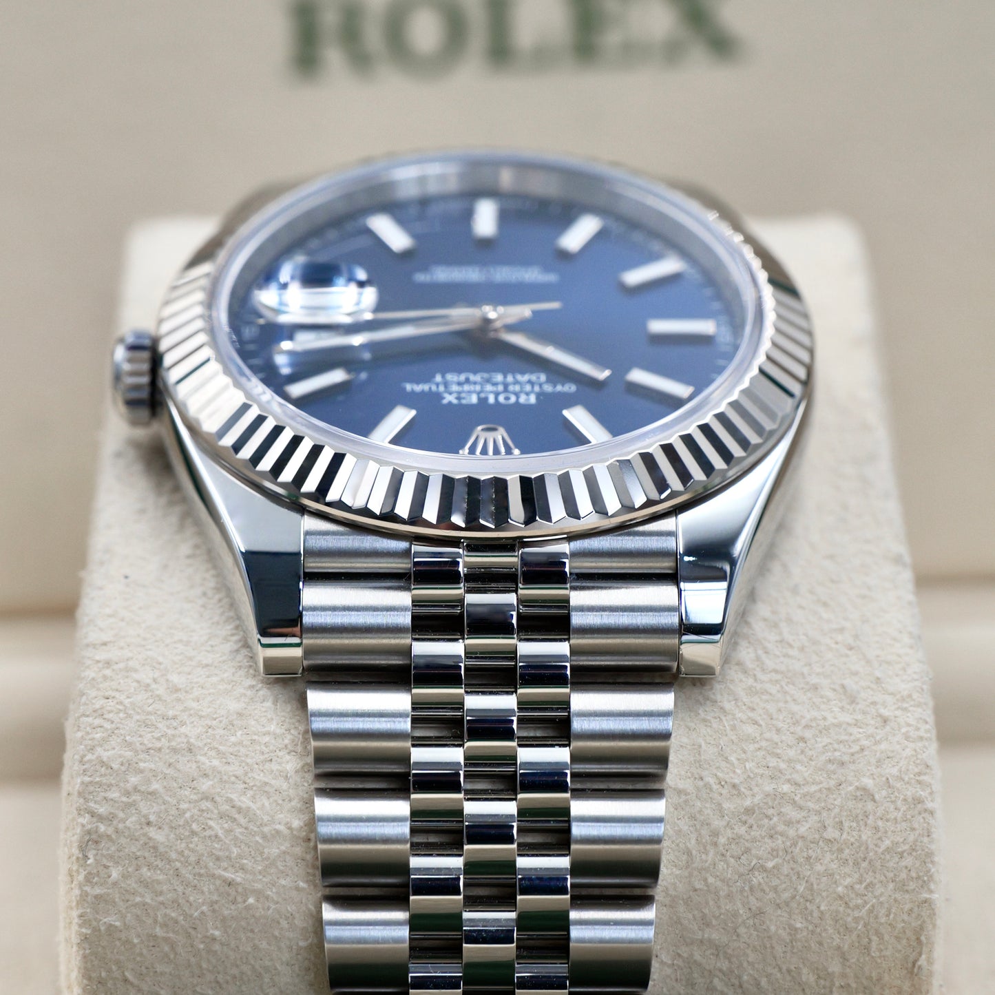Rolex Datejust 41 Blue Baton Dial 126334 - Full Set (2022)
