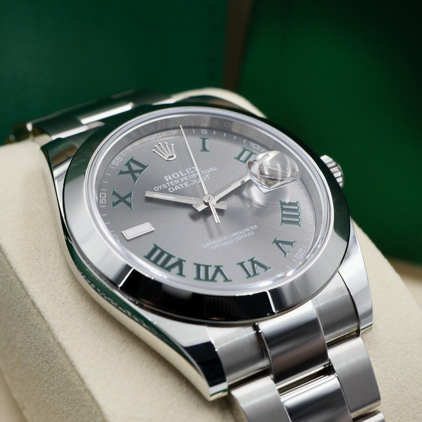 Rolex Datejust 41 Datejust 41 Wimbledon Smooth Oyster 126300 - Full Set (2025)