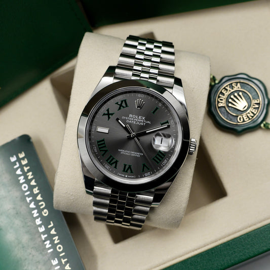 Rolex Datejust 41 Wimbledon Smooth Jubilee 126300 - Full Set (2026)