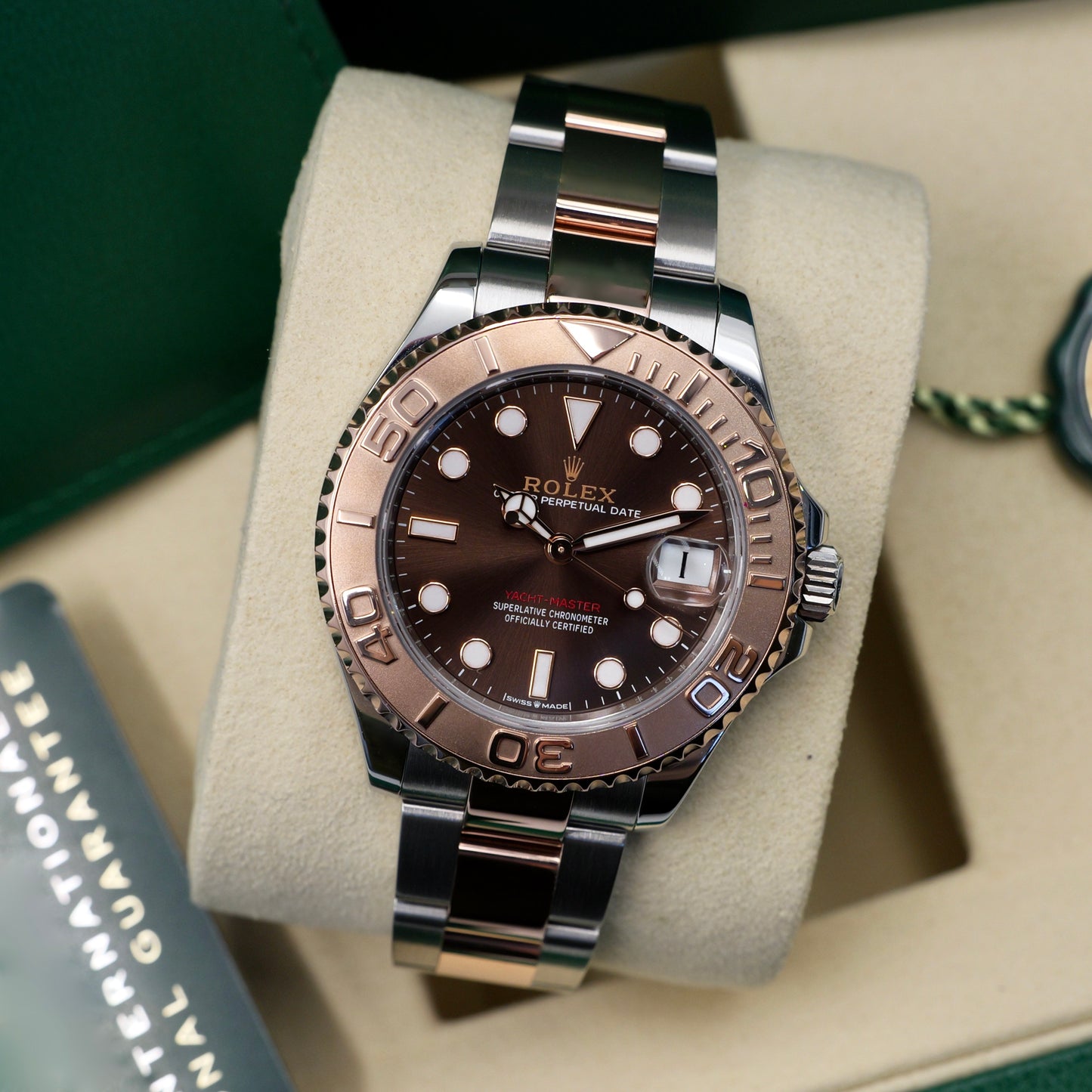 Rolex Yacht-Master 37 Chocolate Dial 268621 - Full Set (2025)