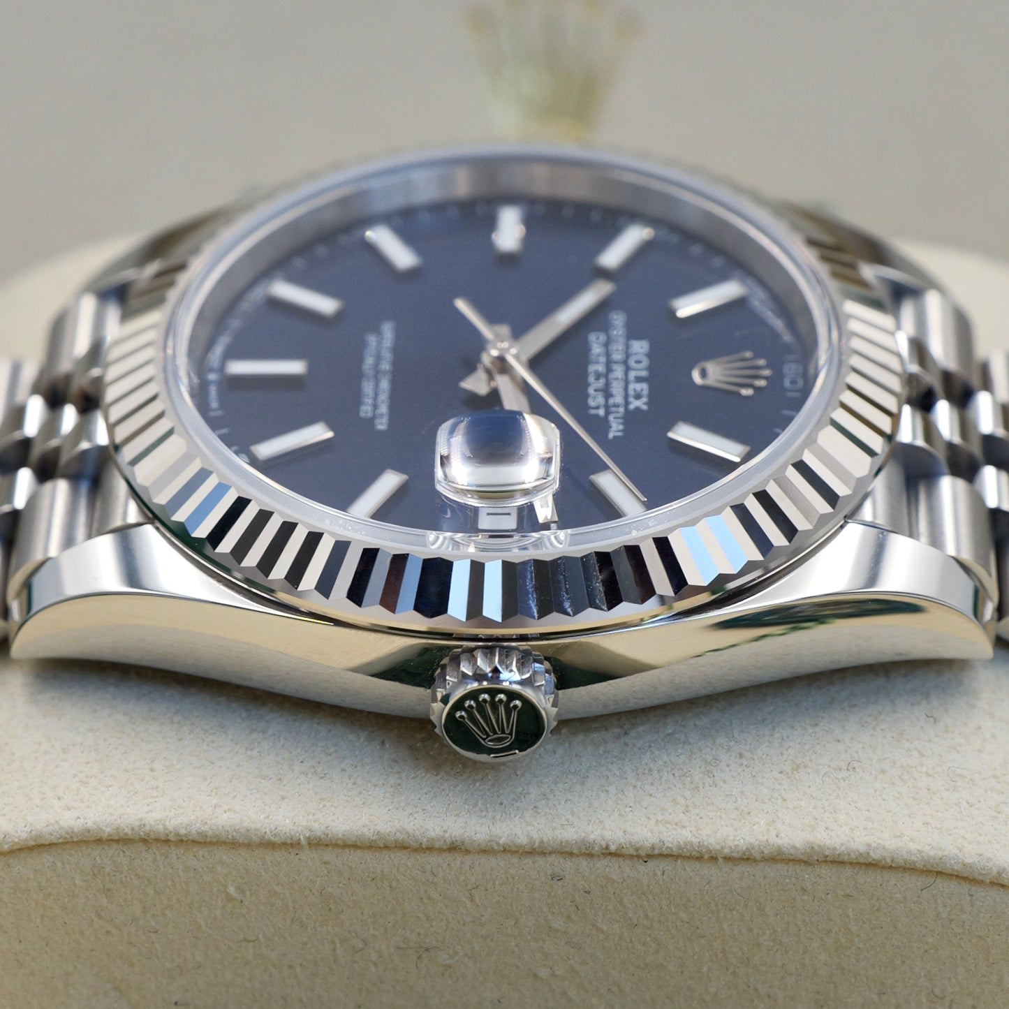 Rolex Datejust 41 Blue Baton Dial 126334 Full Set 2025