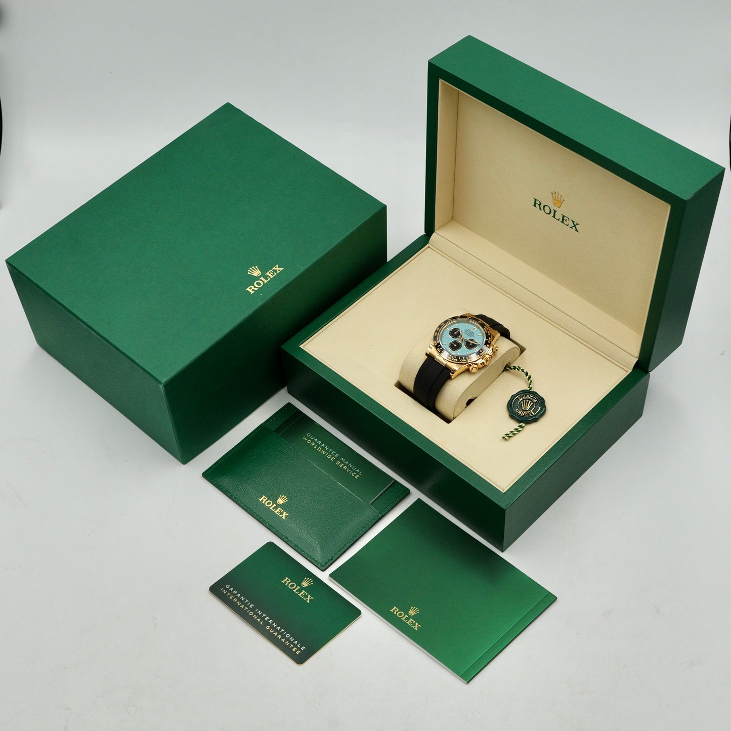 Rolex Daytona Tiffany Blue Dial Oysterflex 126518ln Full Set 2025