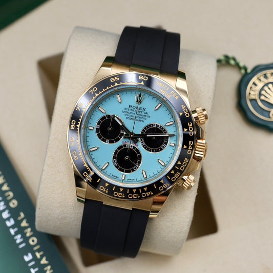 Rolex Daytona Tiffany Blue Dial Oysterflex 126518ln Full Set 2025