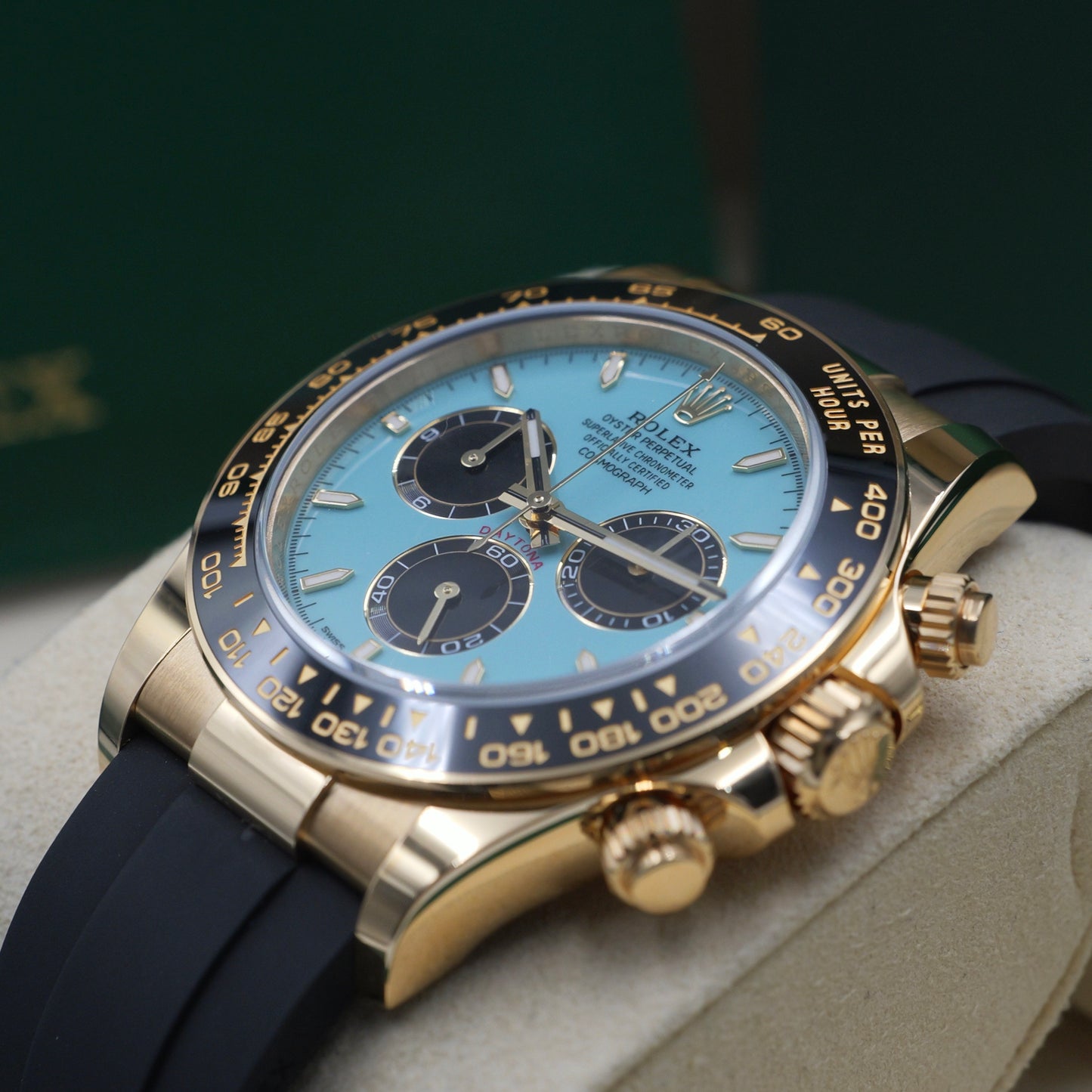 Rolex Daytona Tiffany Blue Dial Oysterflex 126518ln Full Set 2025