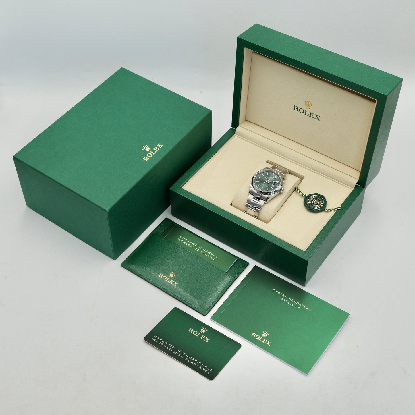 Rolex Datejust 36 Mint Green 126300 - Full Set (2025)