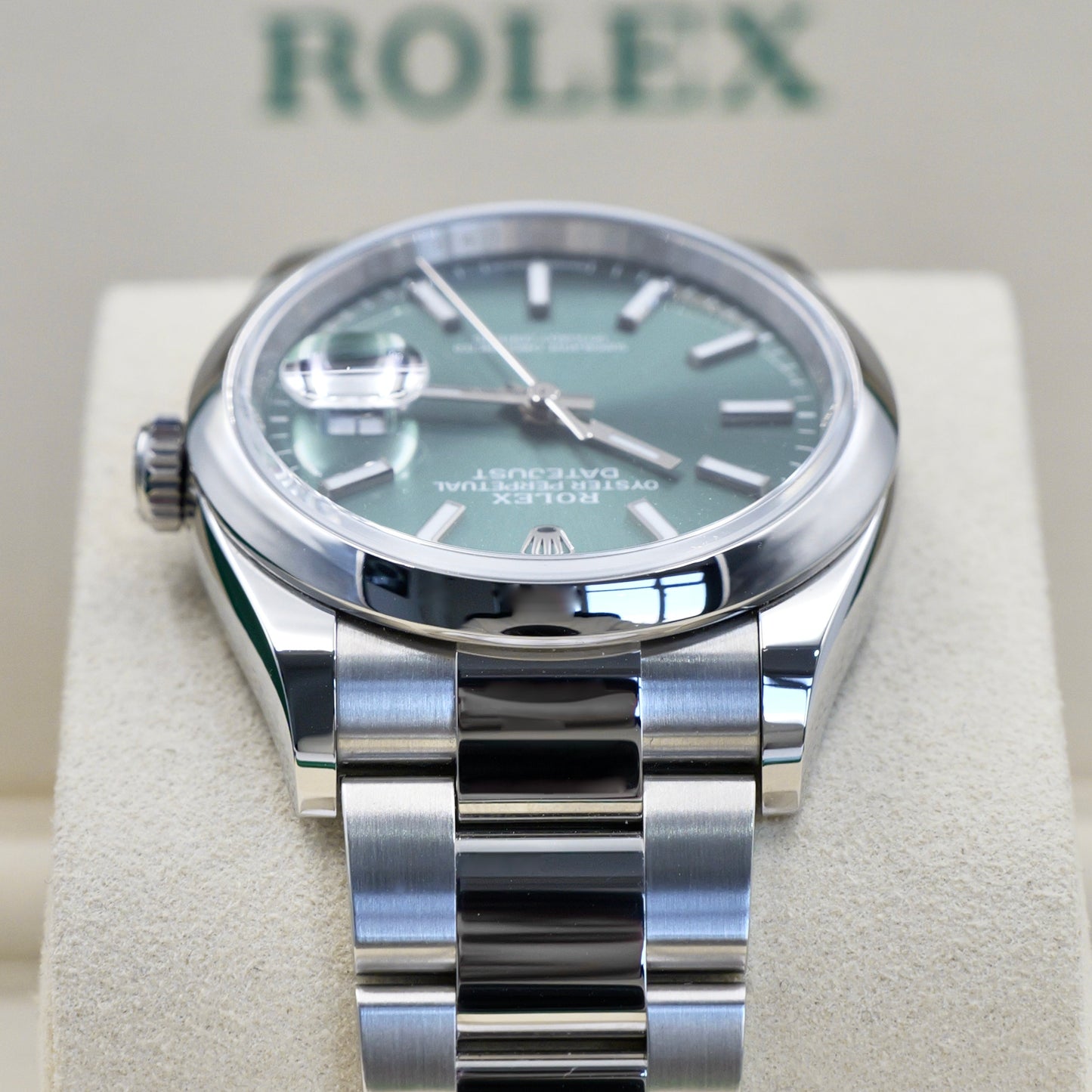 Rolex Datejust 36 Mint Green 126300 - Full Set (2025)