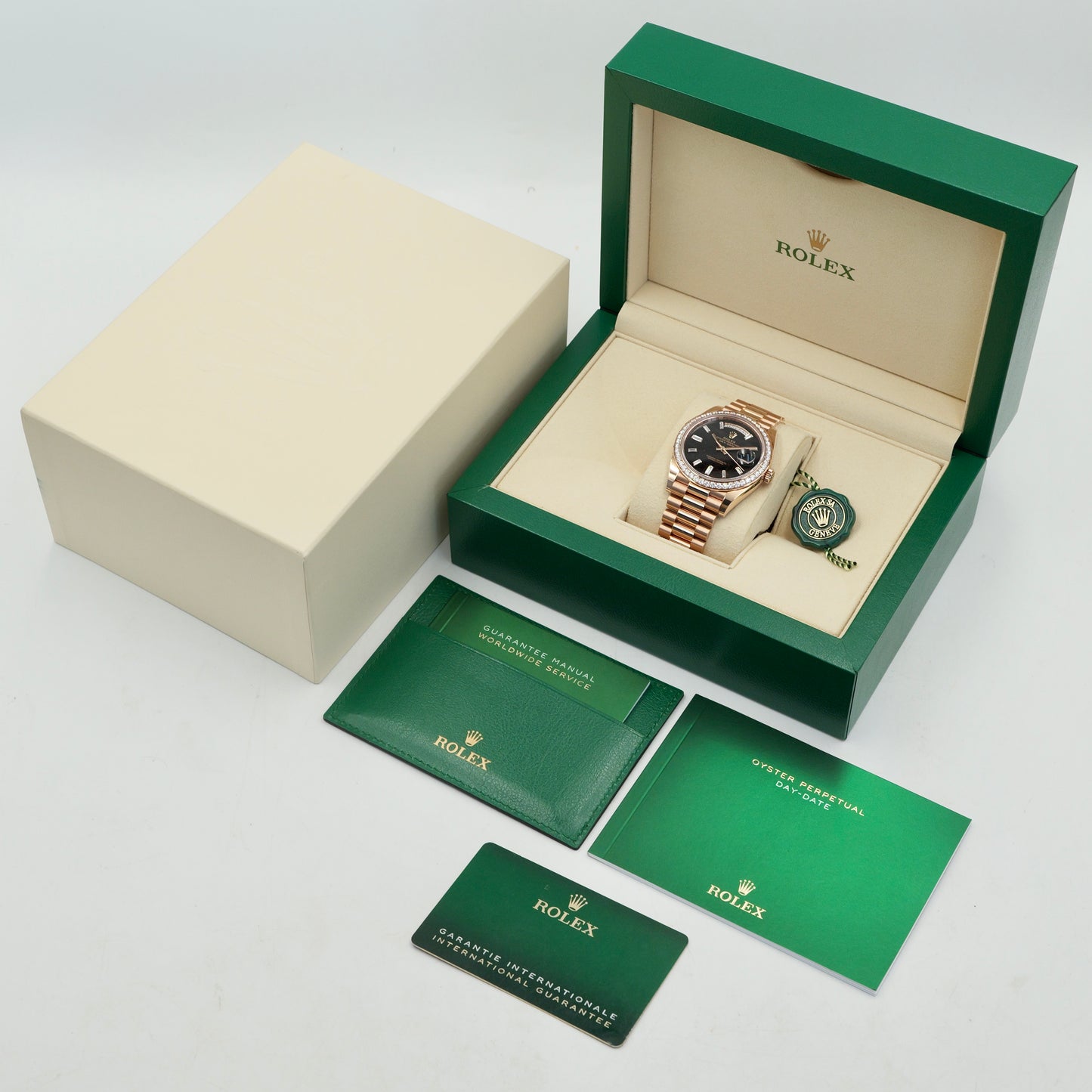Rolex Day-Date 40 Eisenkiesel RBR 228345RBR - Full Set (2022)