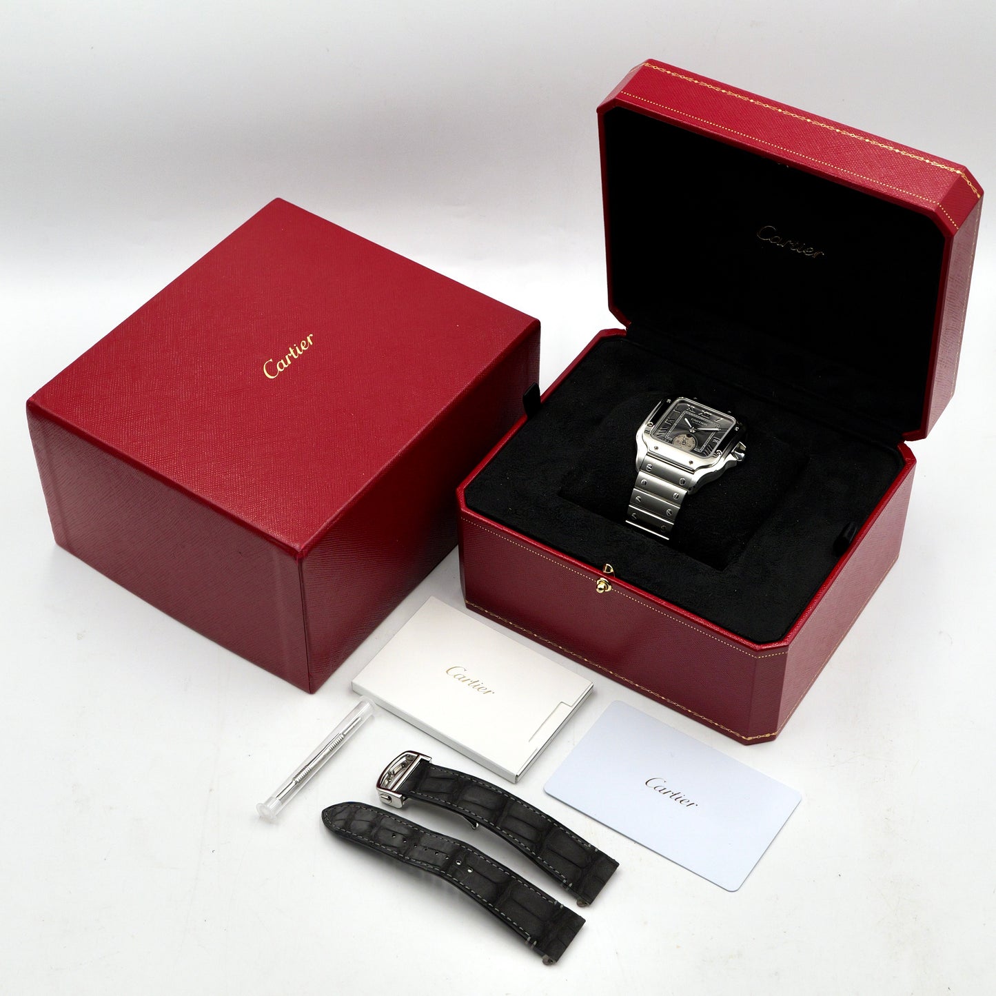 Cartier Santos Dual Time WSSA0076 - Full Set (2025)