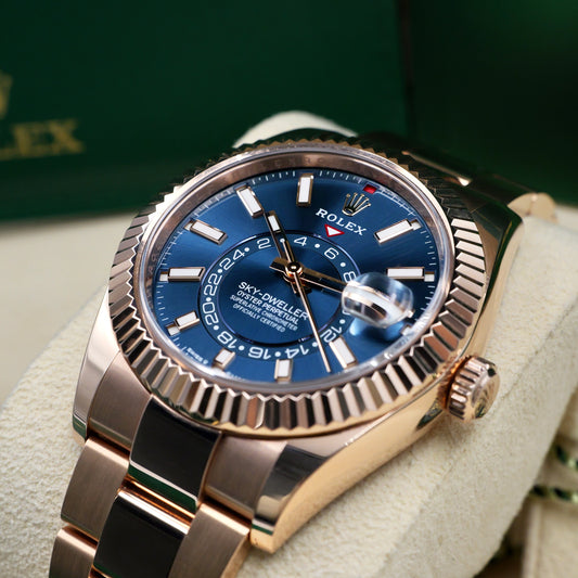 Rolex Sky-Dweller Rose Gold Blue Dial 336935 Full Set 2024