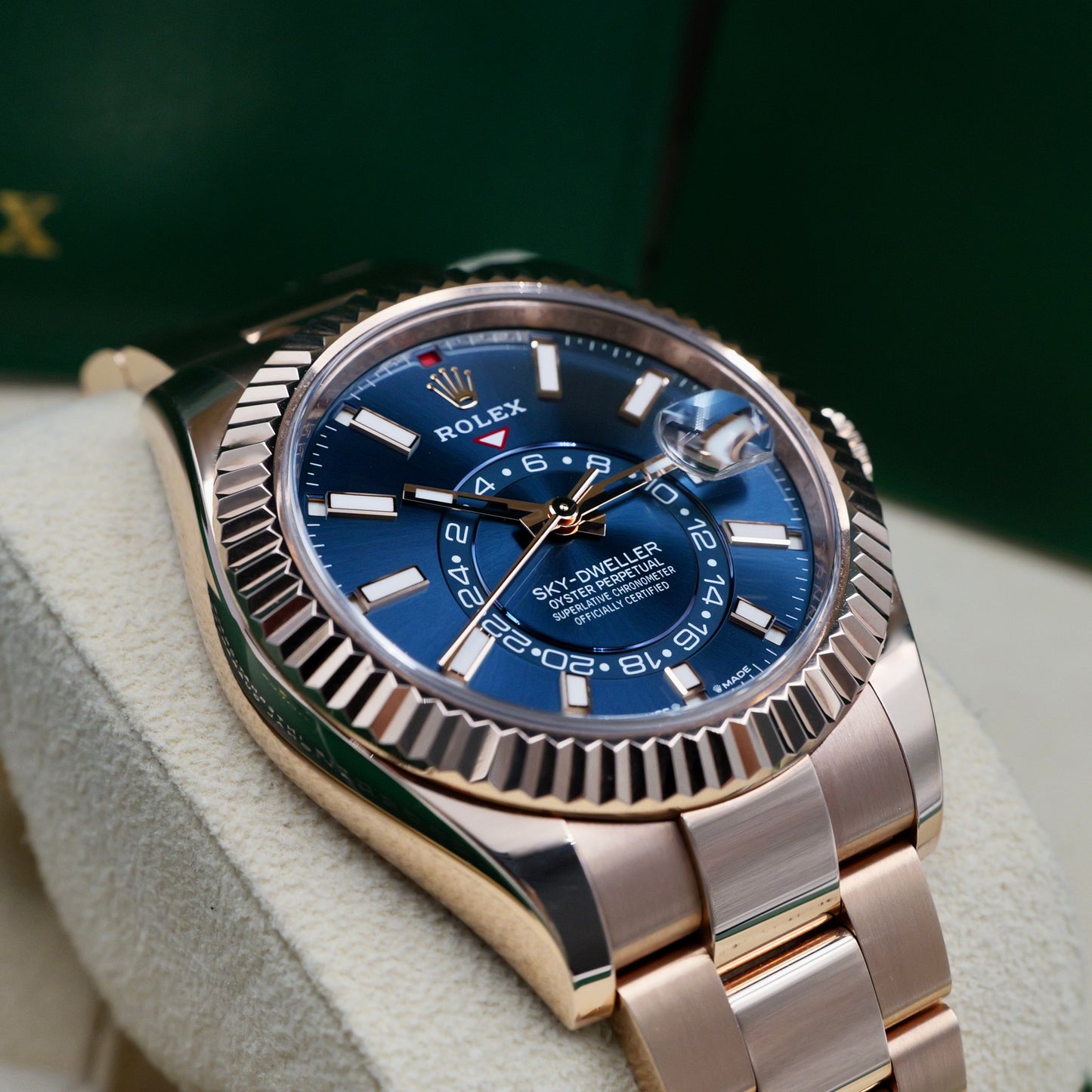 Rolex Sky-Dweller Rose Gold Blue Dial 336935 Full Set 2024