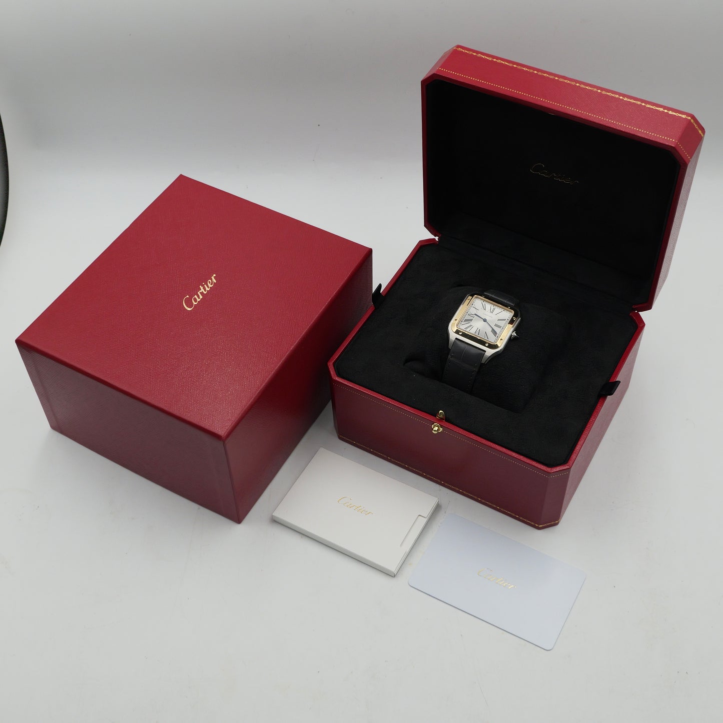 Cartier Santos Dumont Steel and Yellow Gold - W2SA0034 (Full Set)