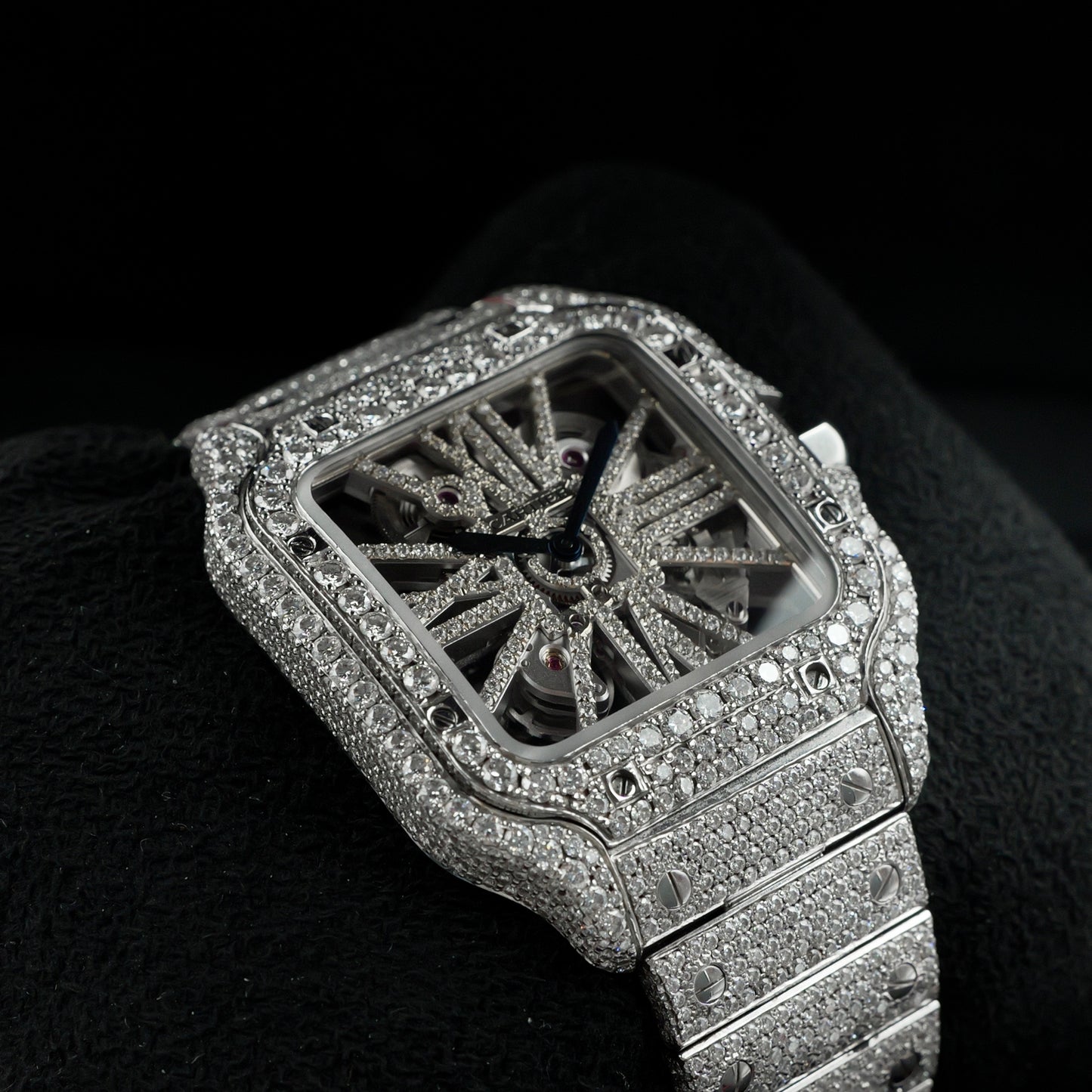 Cartier Santos Bussdown Skeleton Full Set