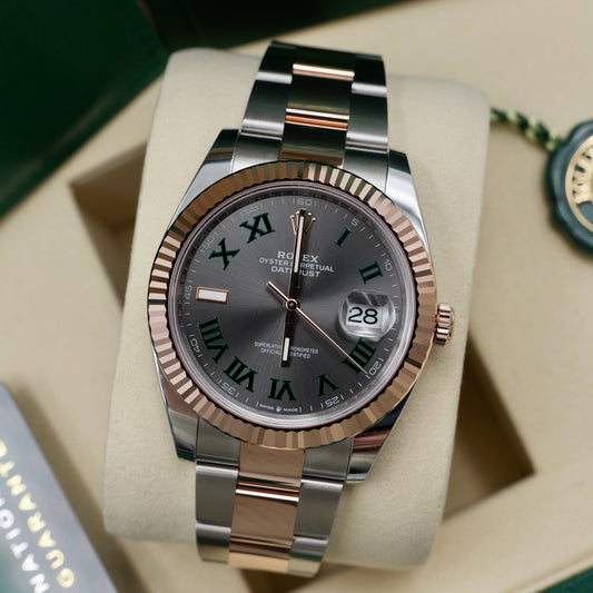 Rolex Datejust 41 Steel and Rose Gold Fluted Oyster 126331 - Full Set (2026)