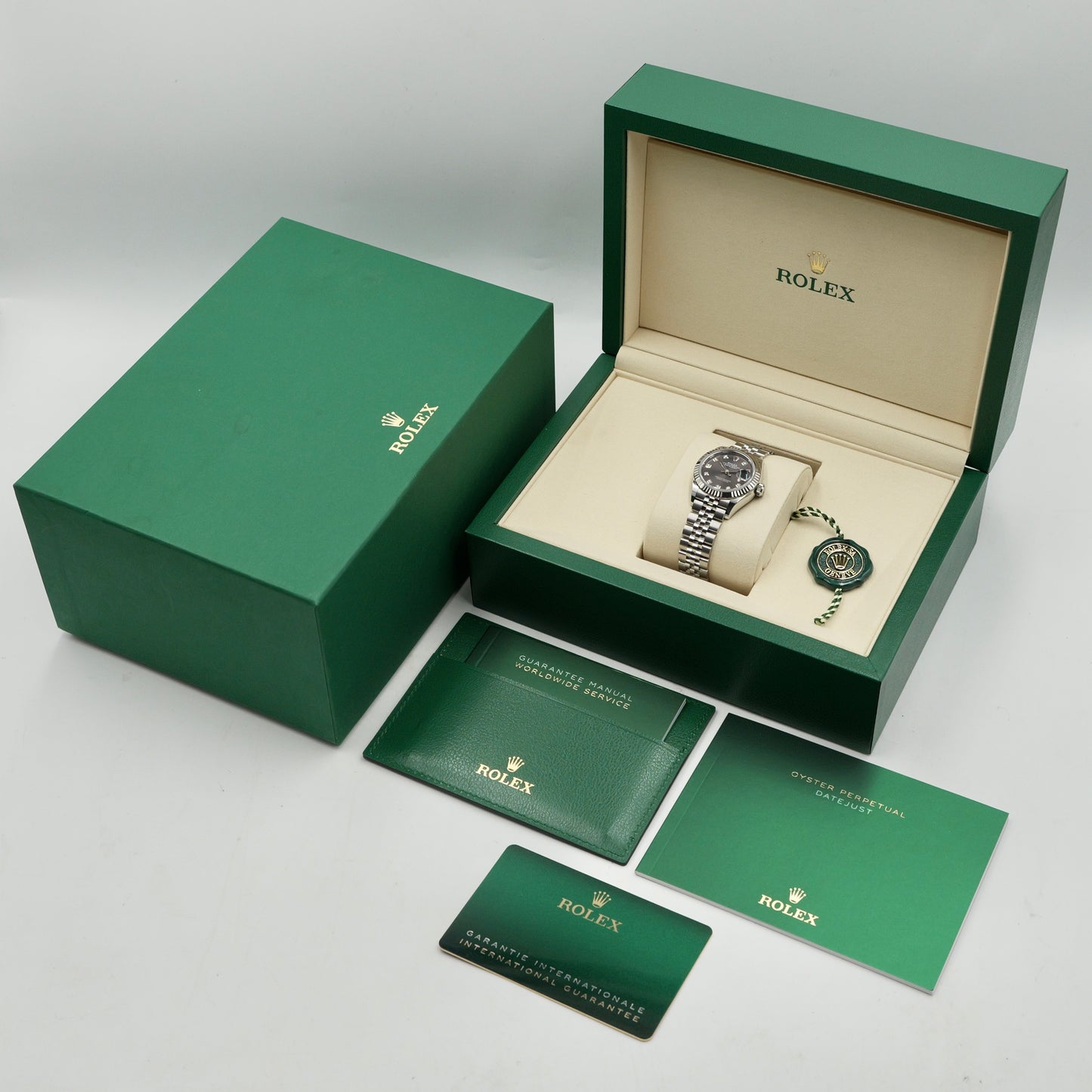 Rolex Lady-Datejust Rhodium Diamond Dot Dial 279174 - Full Set (2026)