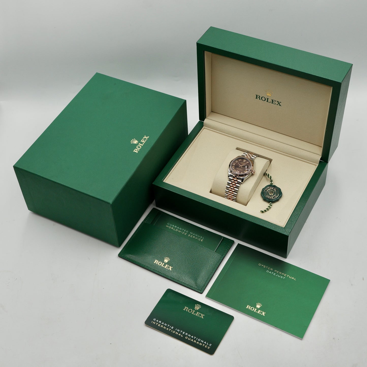 Rolex Datejust 31 Steel and Rose Gold Roman Diamond Dial 278271 - Full Set (2026)