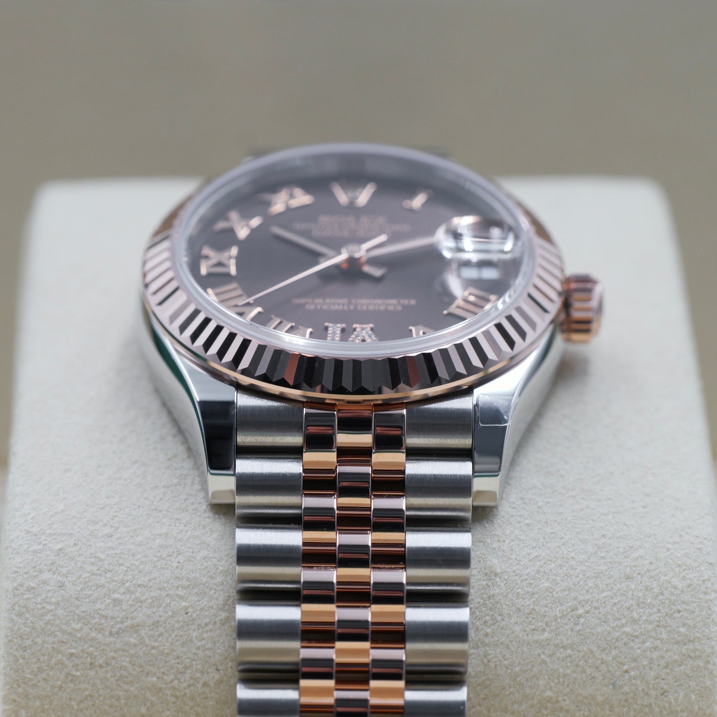 Rolex Datejust 31 Steel and Rose Gold Roman Diamond Dial 278271 - Full Set (2026)