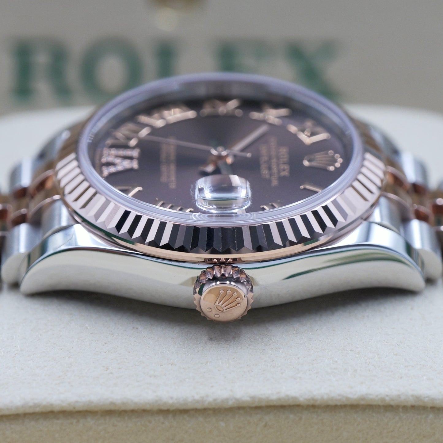 Rolex Datejust 31 Steel and Rose Gold Roman Diamond Dial 278271 - Full Set (2026)