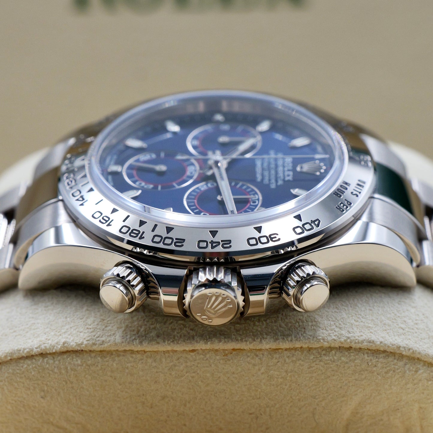 Rolex Daytona Blue Dial White Gold 116509 - Full Set (2019)